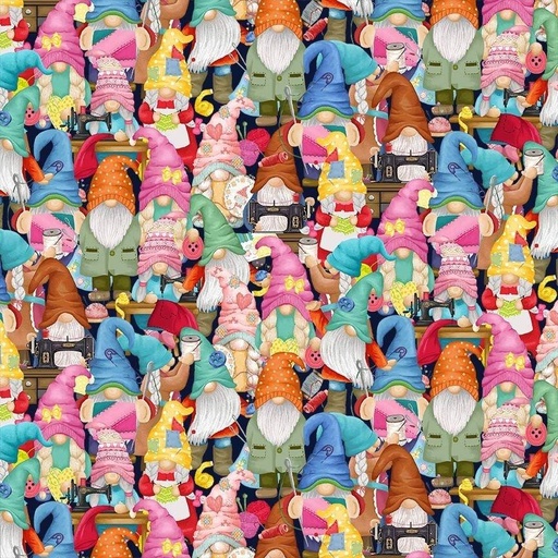 [116131] Packed Sewing Gnomes CD2485 Multi