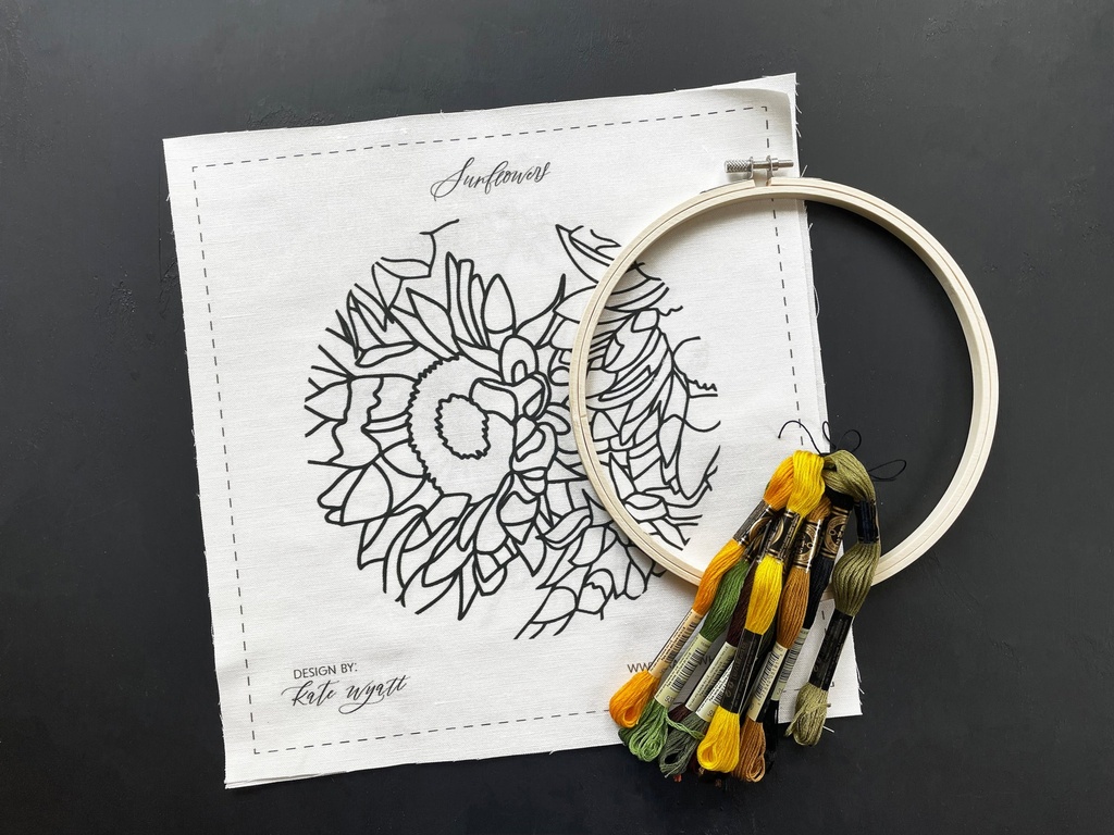 Sunflowers Embroidery Kit