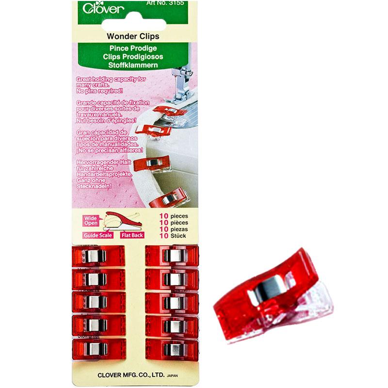 Wonder Clips 10ct Red