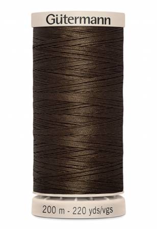 Hand Quilting Cotton Thread 200m/219yds Chocolate