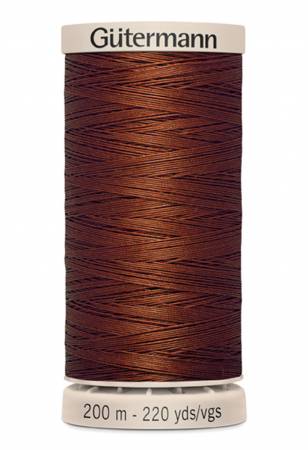 Hand Quilting Cotton Thread 200m/219yds Rust