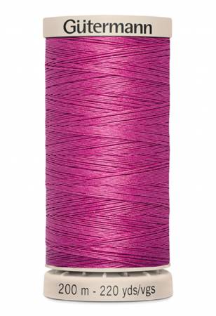 Hand Quilting Cotton Thread 200m/219yds Hot Pink