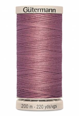 Hand Quilting Cotton Thread 200m/219yds Dark Rose