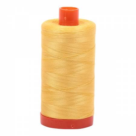 Aurifil 1135 Cotton Thread 50wt 1422yds Pale Yellow