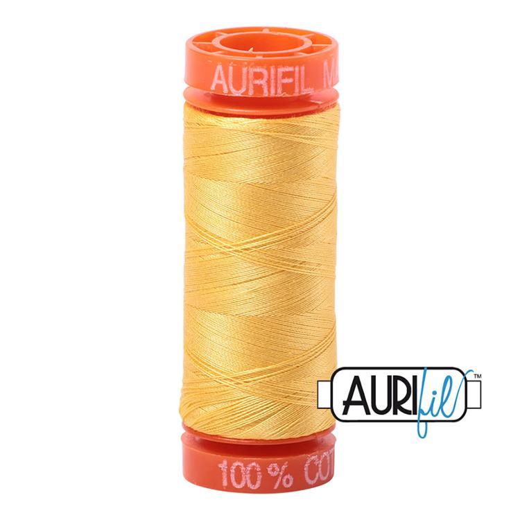 Aurifil 1135 Cotton Thread 50wt 220yds Pale Yellow