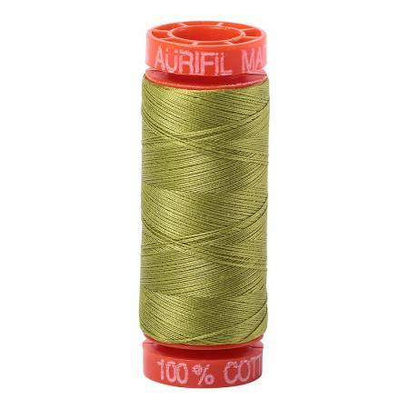 Aurifil 1147 Cotton Thread 50wt 220yds Light Leaf Green