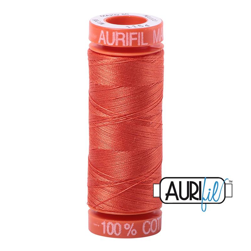 Aurifil 1154 Cotton Thread 50wt 220yds Dusty Orange