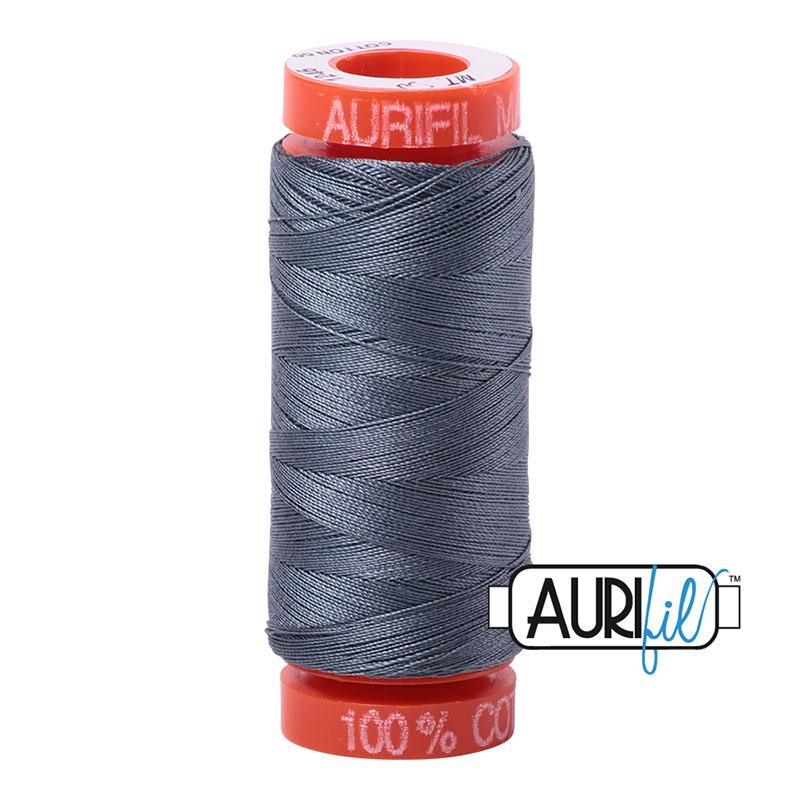 Aurifil 1246 Cotton Thread 50wt 220yds Dark Grey