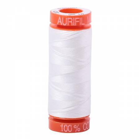 Aurifil 2021 Cotton Thread 50wt 220yds Natural White