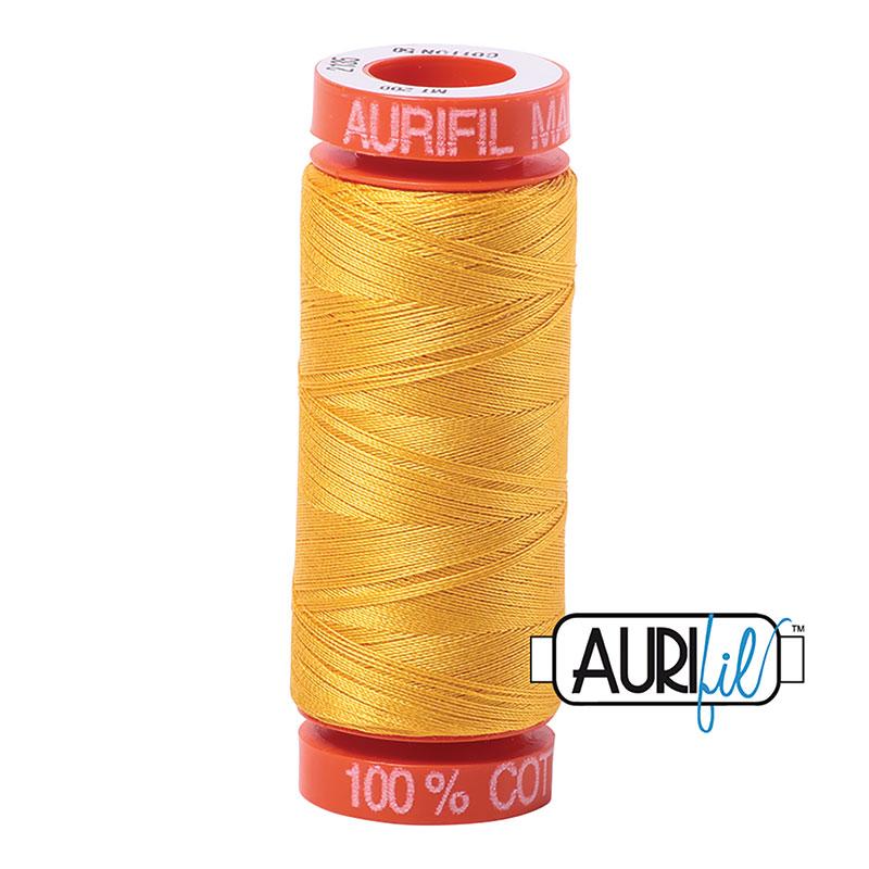 Aurifil 2135 Cotton Thread 50wt 220yds Yellow