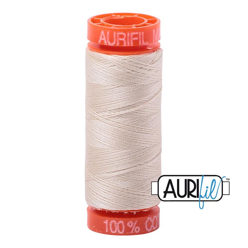 Aurifil 2310 Cotton Thread 50wt 220yds Light Beige