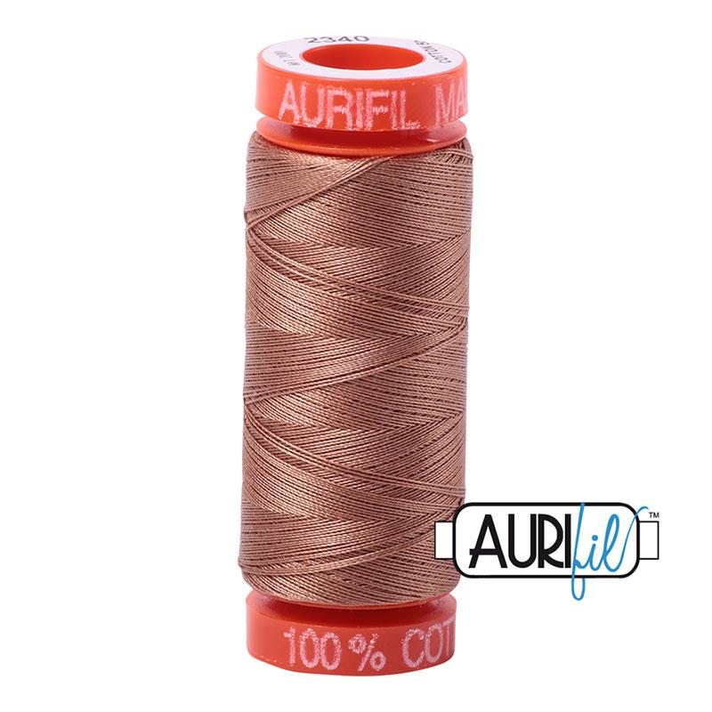 Aurifil 2340 Cotton Thread 50wt 220yds Cafe au Lait