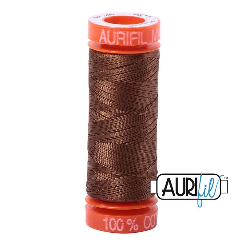 Aurifil 2372 Cotton Thread 50wt 220yds Dark Antique Gold