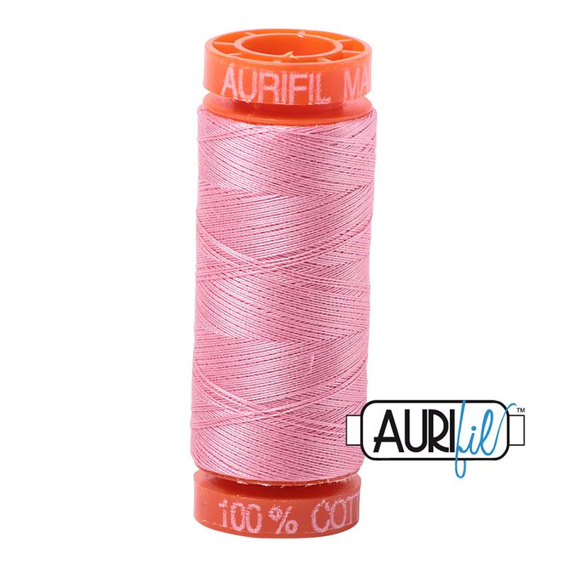 Aurifil 2425 Cotton Thread 50wt 220yds Bright Pink