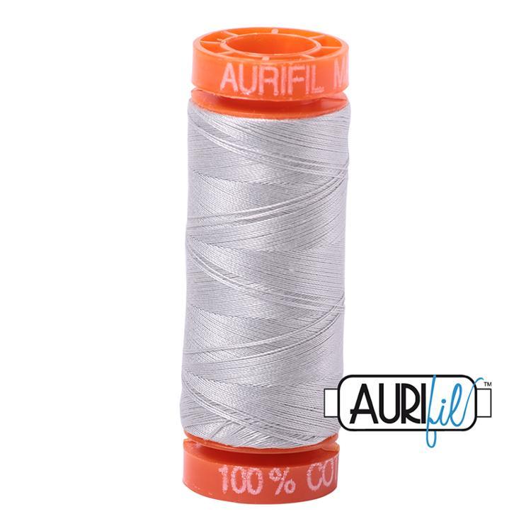 Aurifil 2615 Cotton Thread 50wt 220yds Aluminum