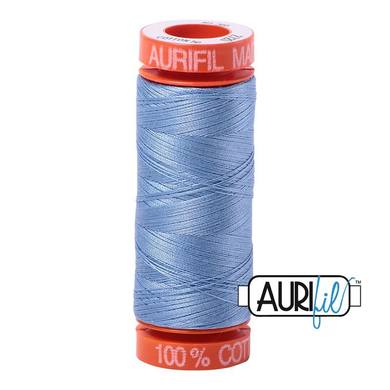 Aurifil 2720 Cotton Thread 50wt 220yds Light Delft Blue 2720