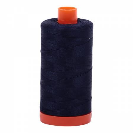 Aurifil 2785 Cotton Thread 50wt 1422yds Very Dark Navy