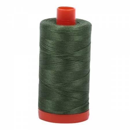 Aurifil 2890 Cotton Thread 50wt 1422yd 2890 Very DK Grass Green