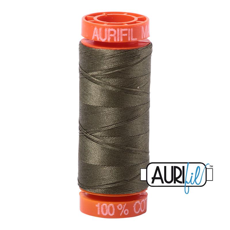 Aurifil 2905 Cotton Thread 50wt 220yds Army Green