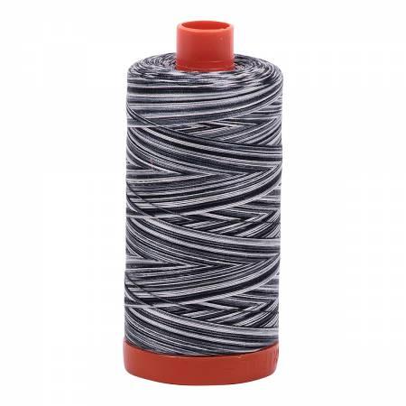 Aurifil 4665 Cotton Thread 50wt 1422yds Variegated Graphite