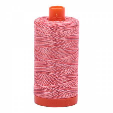 Aurifil 4668 Cotton Thread 50wt 1422yds Variegated Strawberry