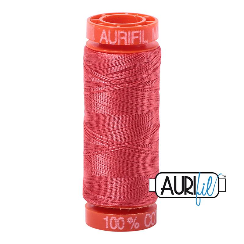 Aurifil 5002 Cotton Thread 50wt 220yds Medium Red