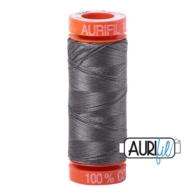 Aurifil 5004 Cotton Thread 50wt 220yds Grey Smoke