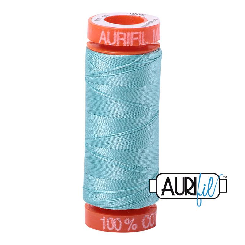 Aurifil 5006 Cotton Thread 50wt 220yds Light Turquoise