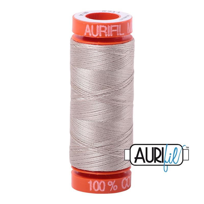 Aurifil 6711 Cotton Thread 50wt 220yds Pewter