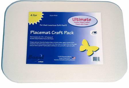 Ultimate 13in x 18in Double Sided Fusible Tricot With Foam Placemats