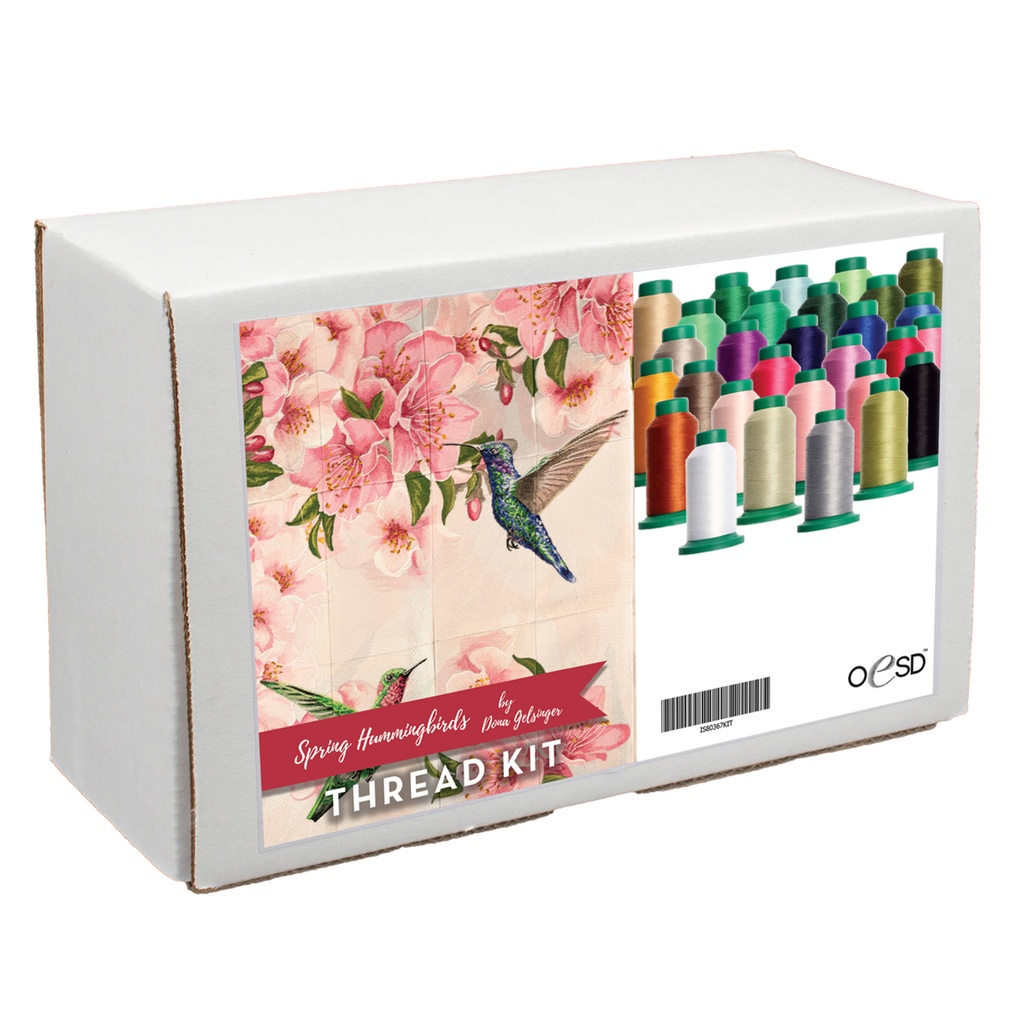 OESD Spring Hummingbird Tiling Scene Thread Kit