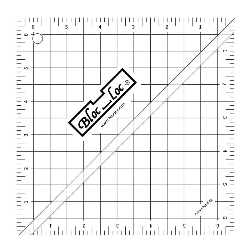 Bloc Loc Half Square Triangle Ruler 6.5