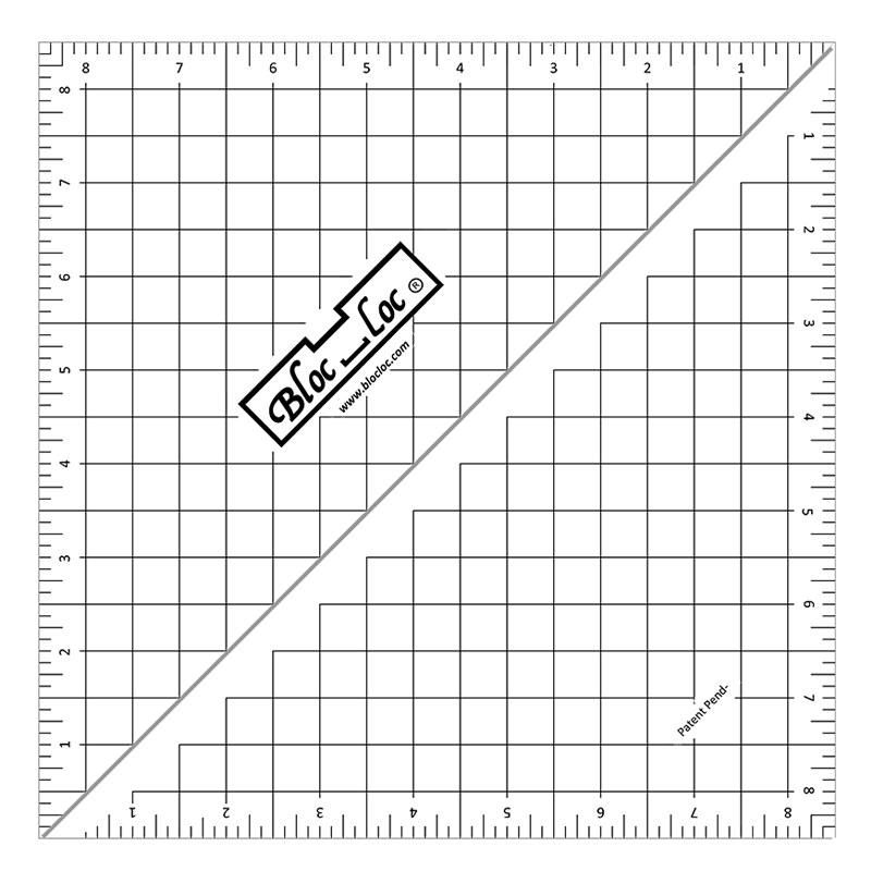 Bloc Loc Half Square Triangle Ruler 8.5