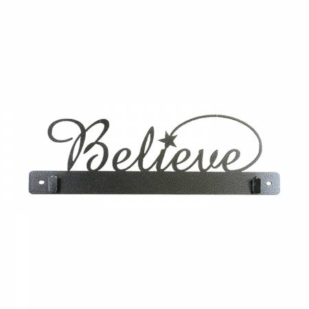 14in Believe With Clips Charcoal