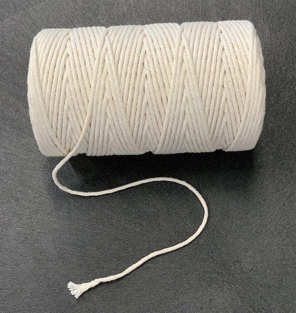100% Cotton Twisted Rope per yard