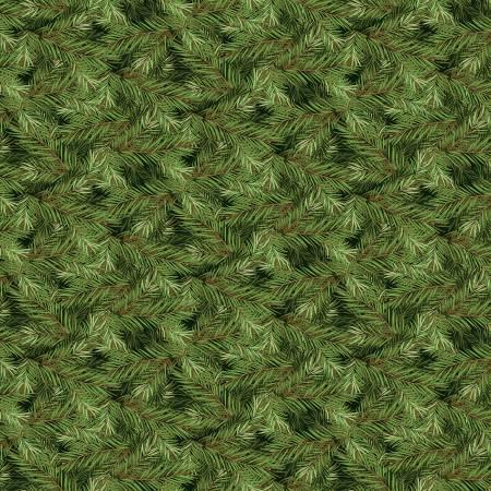 Christmas Pine Branches Dkgreen