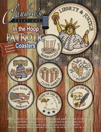 Claudia's ITH Patriotic Coasters