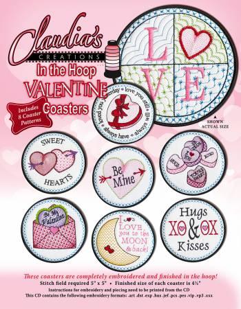 Claudia's ITH Valentine Coasters