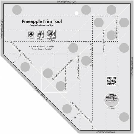 Creative Grids 12" Skinny Pineapple Trim Tool