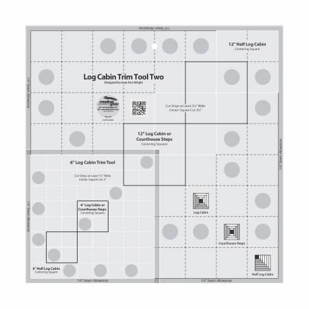 Creative Grids Log Cabin Trim Tool Duo 10"