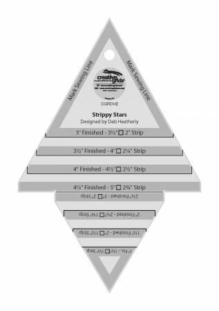 Creative Grids Strippy Stars Tool 5in x 7-1/2in Quilt Ruler