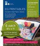 EQ Printables Inkjet Fabric Sheets 6/pkg