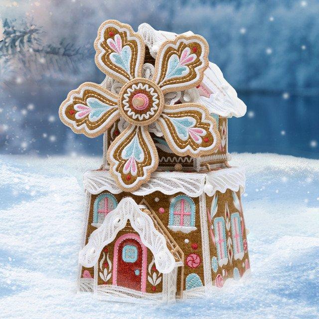 Freestanding Gingerbread Windmill