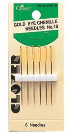 Gold Eye Chenille Needles #18