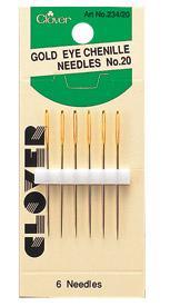 Gold Eye Chenille Needles #20