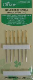 Gold Eye Chenille Needles #22