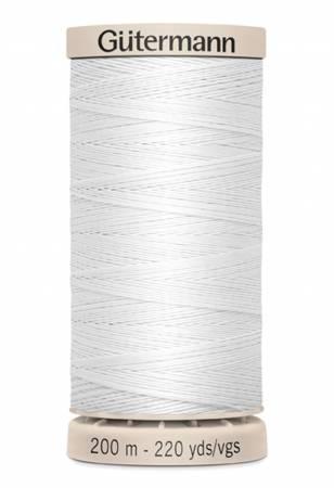 Hand Quilting Cotton Thread 200m/219yds White