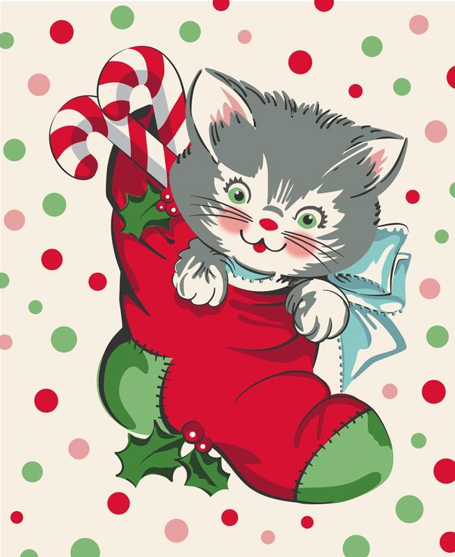 Kitty Christmas Panel 31207 11