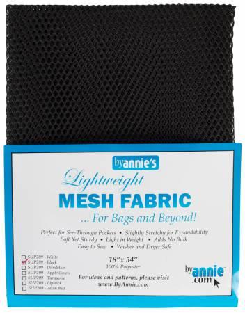 Mesh Fabric - Black 18" x 54"