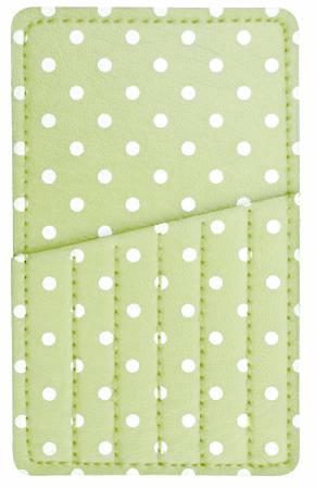 Needle Carry Card Light Green Polka Dot